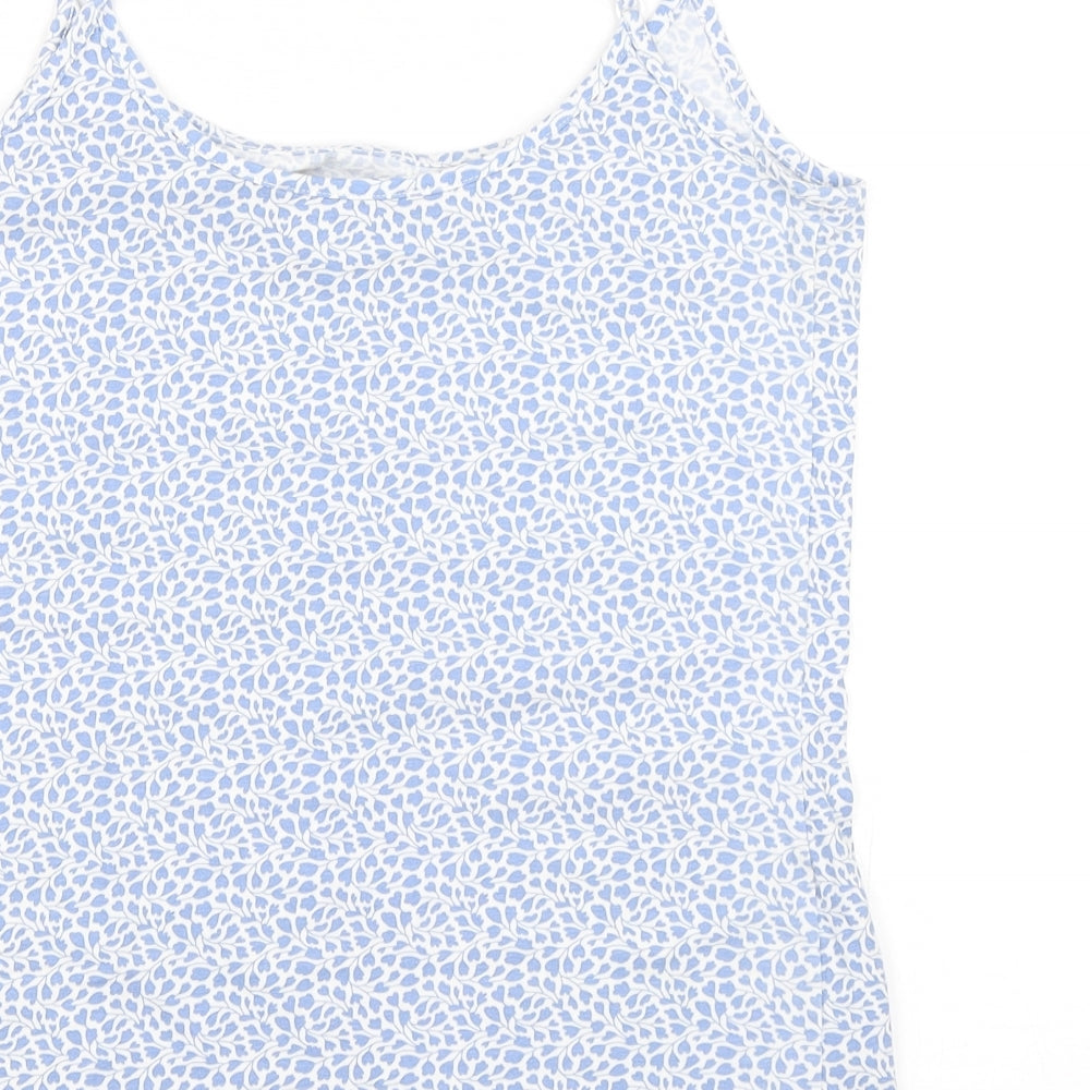 Womens UK Size 10 Marks and Spencer Blue Basic Tank