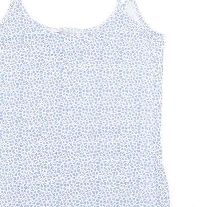 Womens UK Size 10 Marks and Spencer Blue Basic Tank