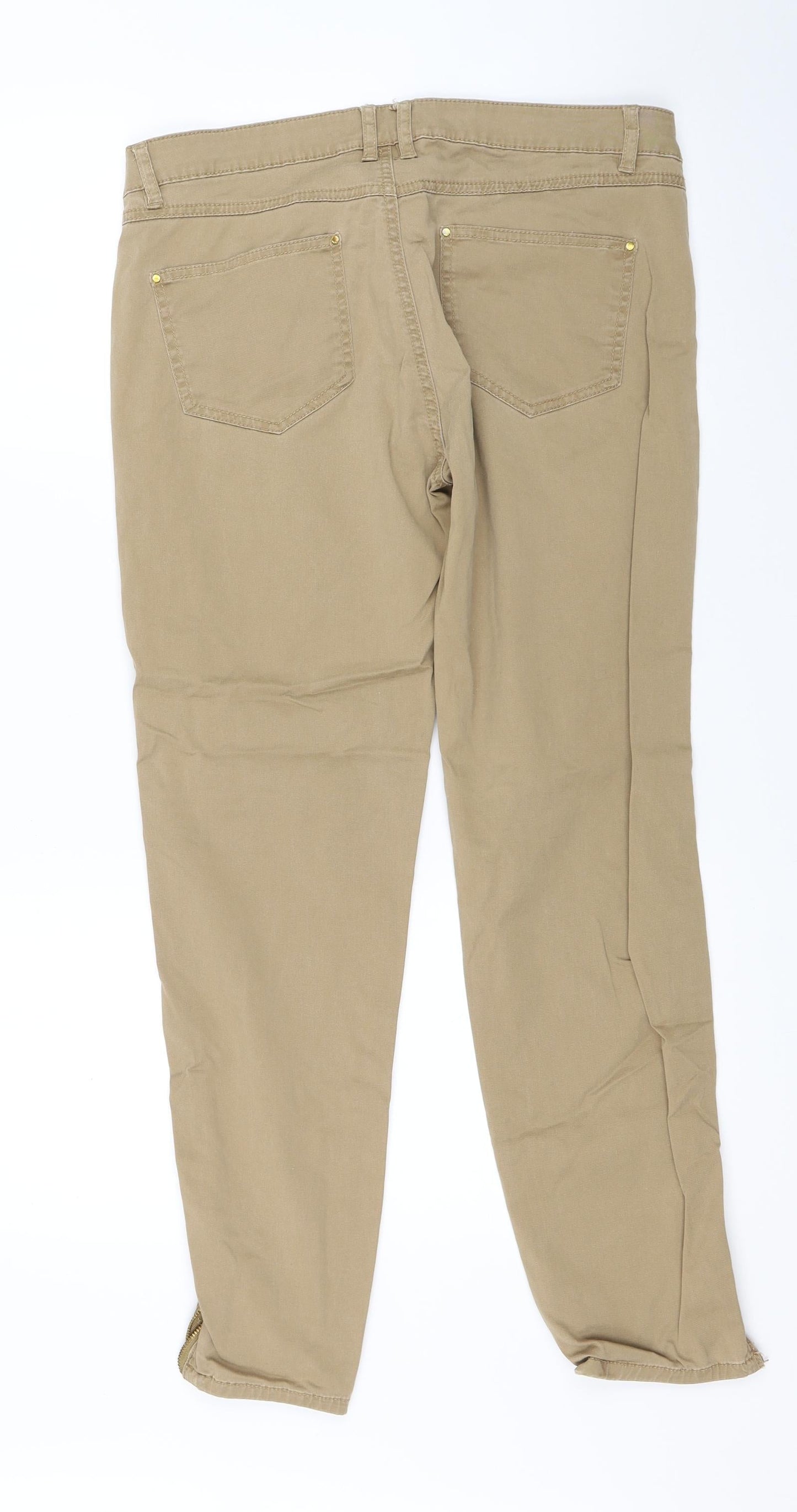 Mango Womens Brown   Trousers  Size 10 L28 in