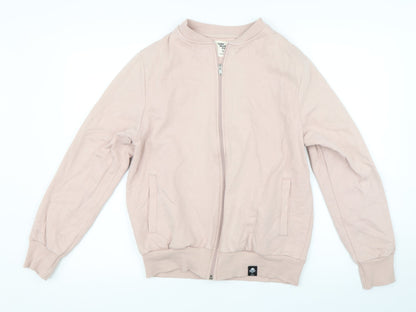 Womens UK Size M Cedar Wood State Pink Full Zip Jumper