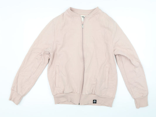 Womens UK Size M Cedar Wood State Pink Full Zip Jumper