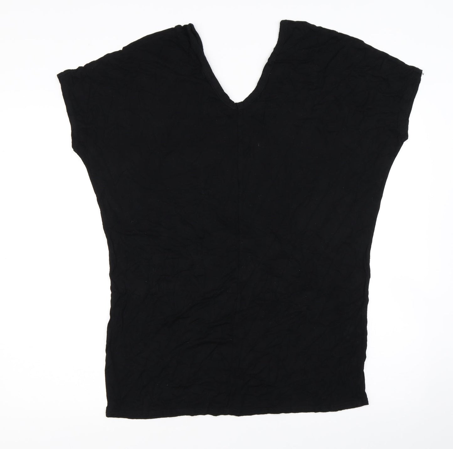 Womens UK Size 8 Missguided Black Basic T-Shirt