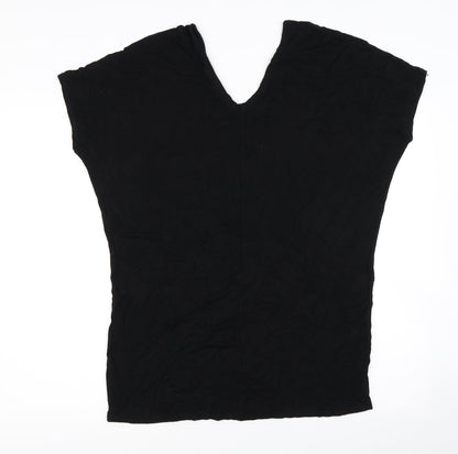 Womens UK Size 8 Missguided Black Basic T-Shirt