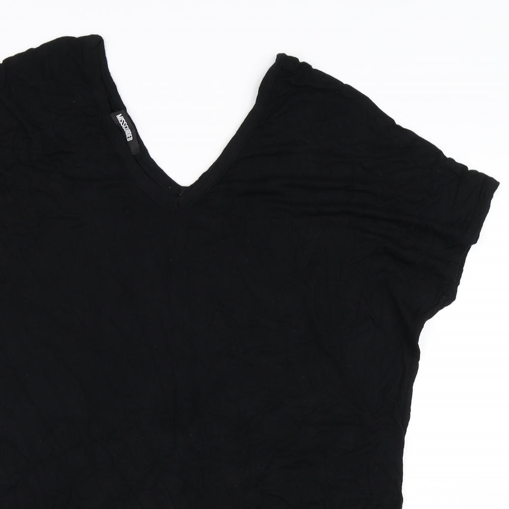 Womens UK Size 8 Missguided Black Basic T-Shirt