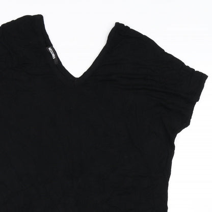 Womens UK Size 8 Missguided Black Basic T-Shirt