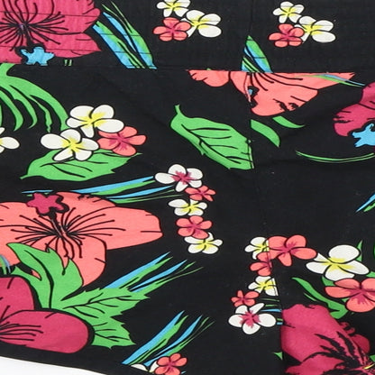 Girl Xpress Womens Multicoloured Floral  Hot Pants Shorts Size 10
