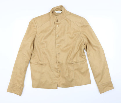 Additional front view of Office Girl women’s brown jacket, size UK 14