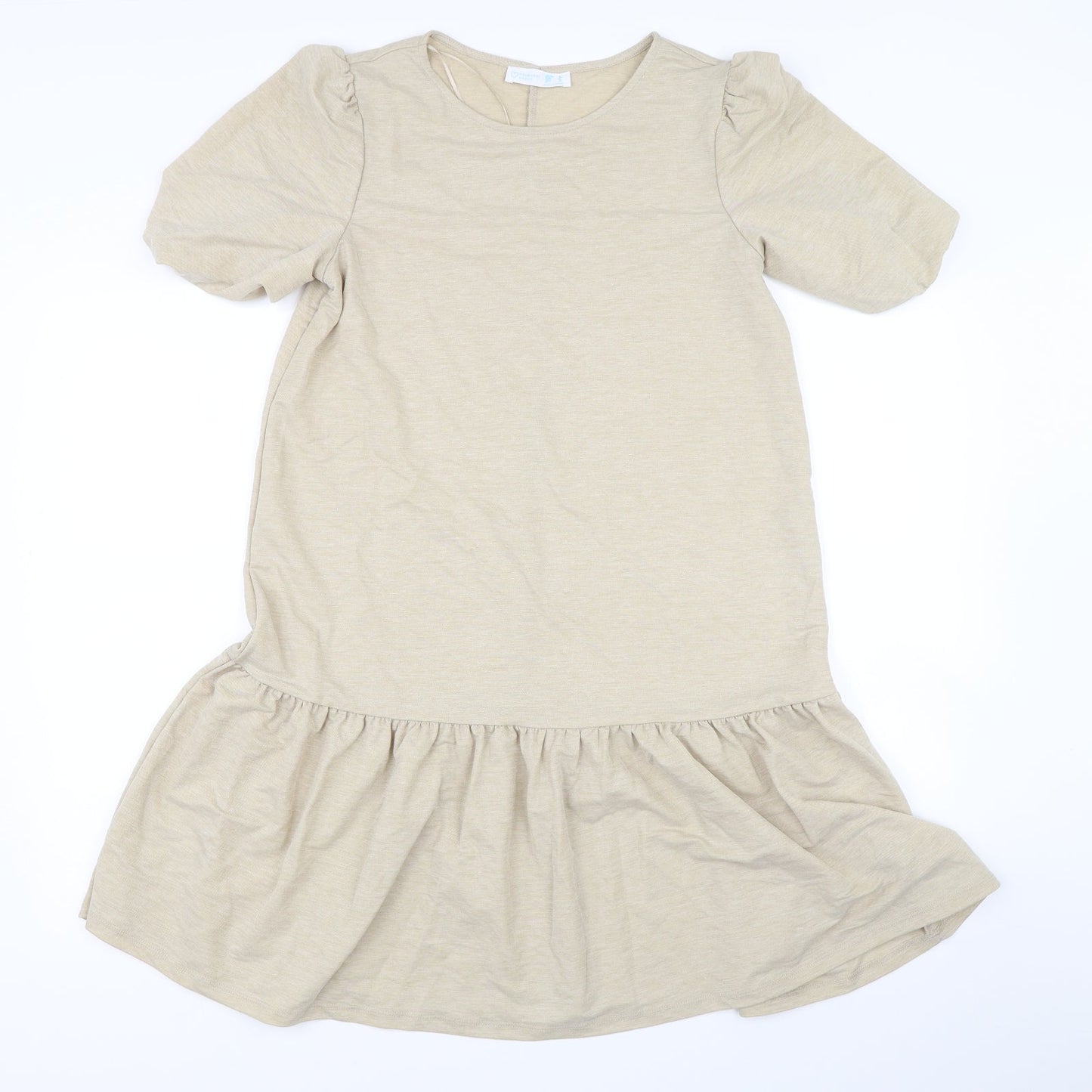 Primark Womens Beige Houndstooth  Slip Dress  Size 8