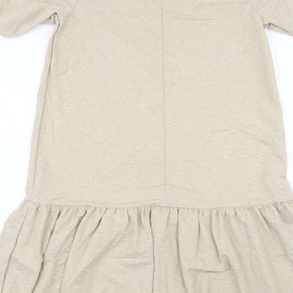 Primark Womens Beige Houndstooth  Slip Dress  Size 8