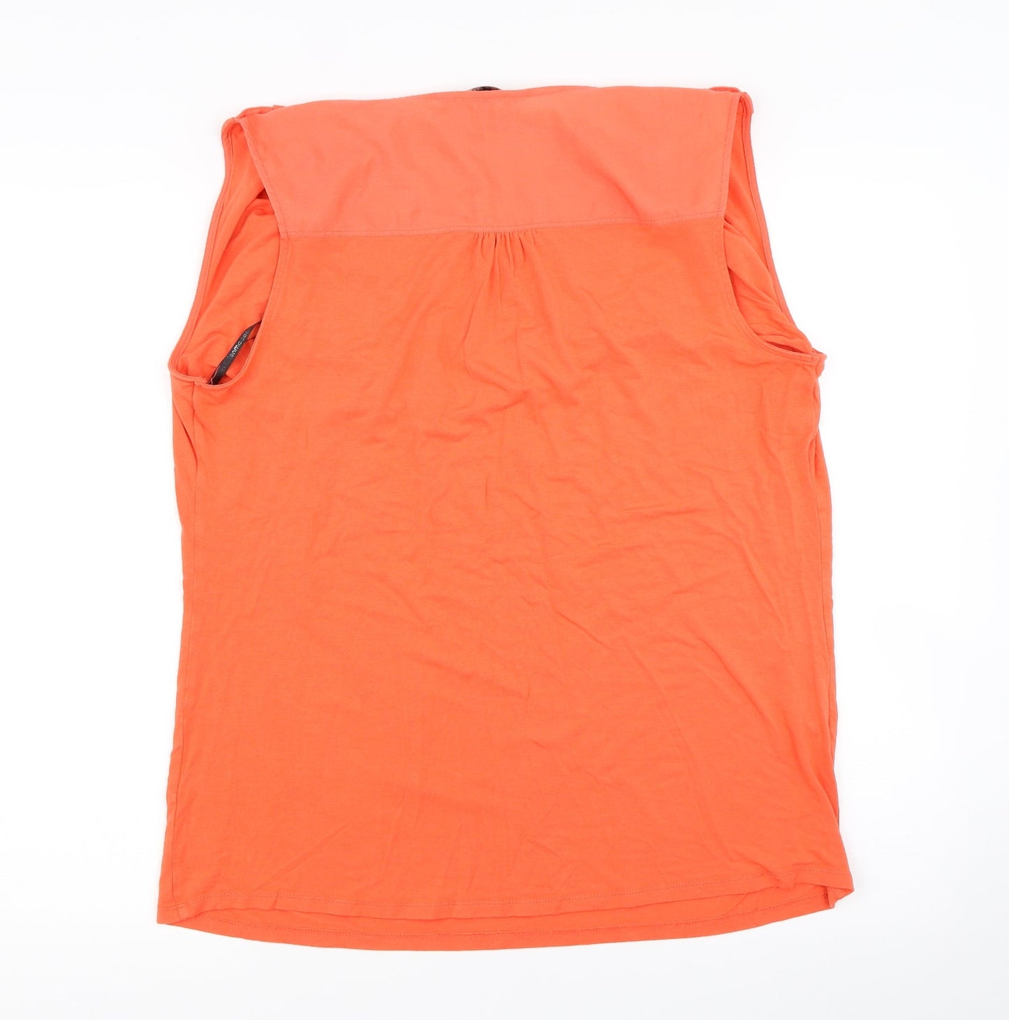 Womens UK Size 16 Debenhams Orange Basic Tank