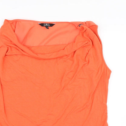 Womens UK Size 16 Debenhams Orange Basic Tank