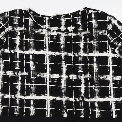 Womens UK Size 12 TU Black Basic Blouse