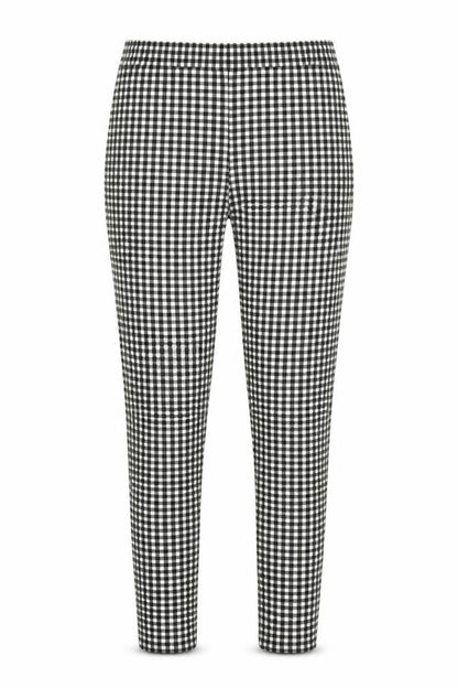 Front view of Missi women’s multicoloured check jogger leggings, 29-inch leg