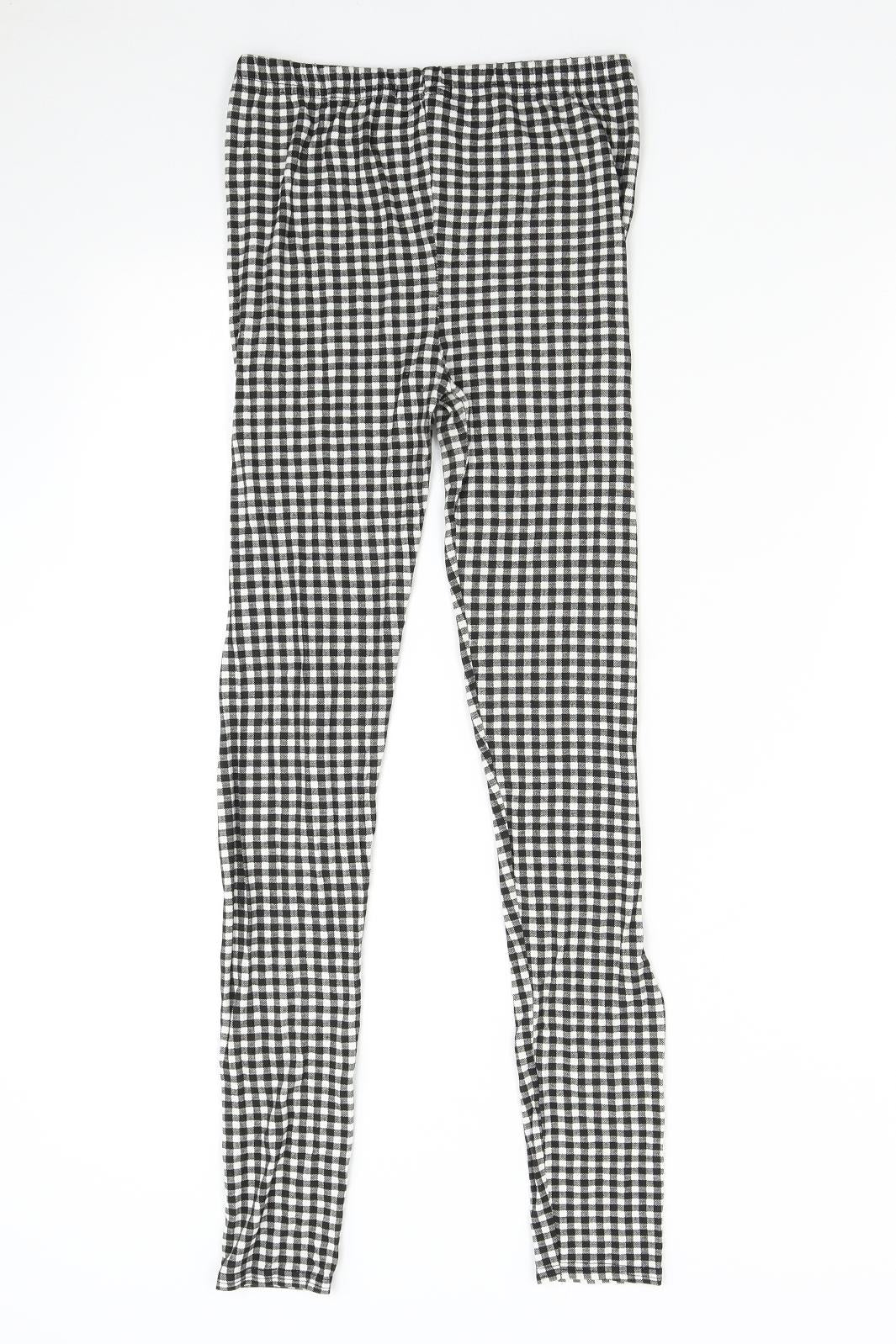 Missi Womens Multicoloured Check  Jogger Leggings  L29 in