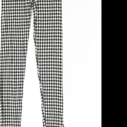 Missi Womens Multicoloured Check  Jogger Leggings  L29 in