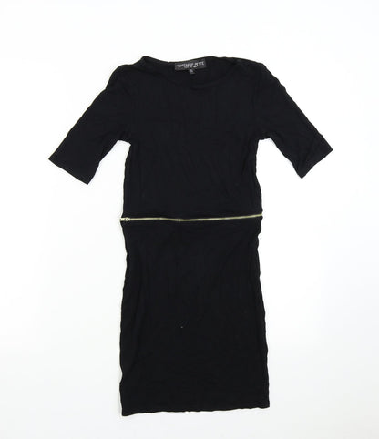 Topshop Womens Black   T-Shirt Dress  Size 6