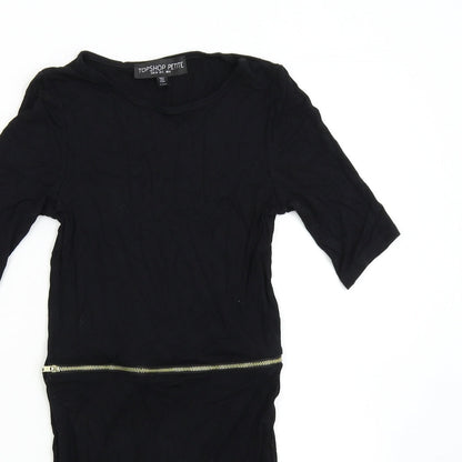 Topshop Womens Black   T-Shirt Dress  Size 6