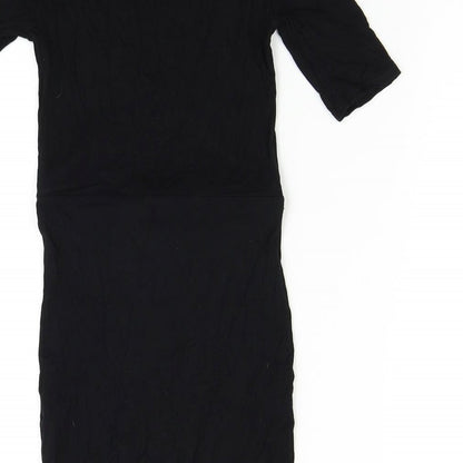 Topshop Womens Black   T-Shirt Dress  Size 6