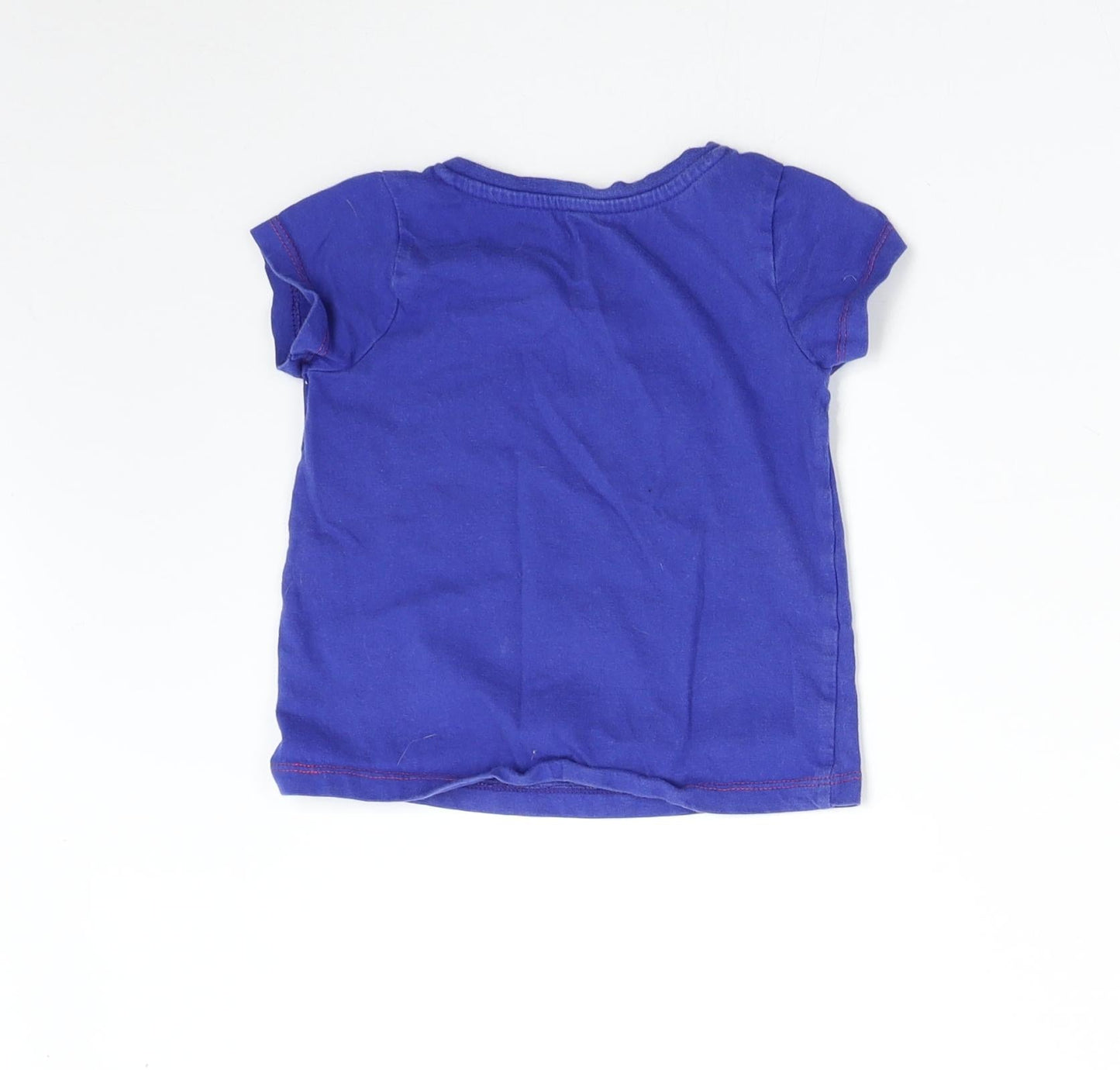 Nutmeg Boys Blue Floral  Basic T-Shirt Size 2-3 Years  - Heart
