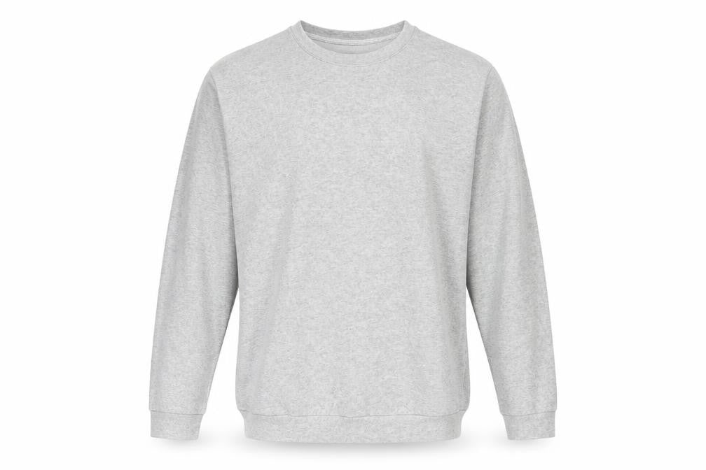 Front view of Preworn men’s grey pullover sweatshirt, size 2XL, - the king