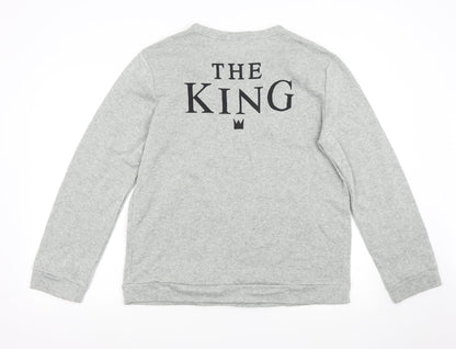 Mens UK Size 2XL Preworn Grey Pullover Sweatshirt