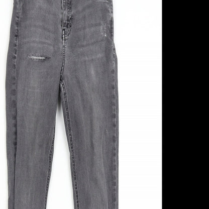 Topshop Womens Grey  Denim Skinny Jeans Size 25 L30 in