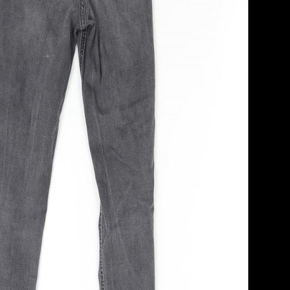 Topshop Womens Grey  Denim Skinny Jeans Size 25 L30 in