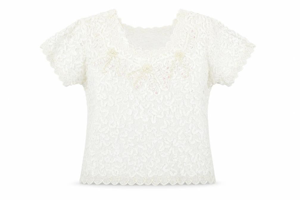 Womens UK Size 10 EWM Ivory Basic Blouse