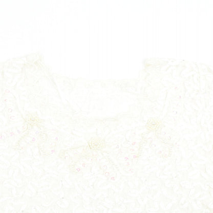 EWM Womens Ivory   Basic Blouse Size 10