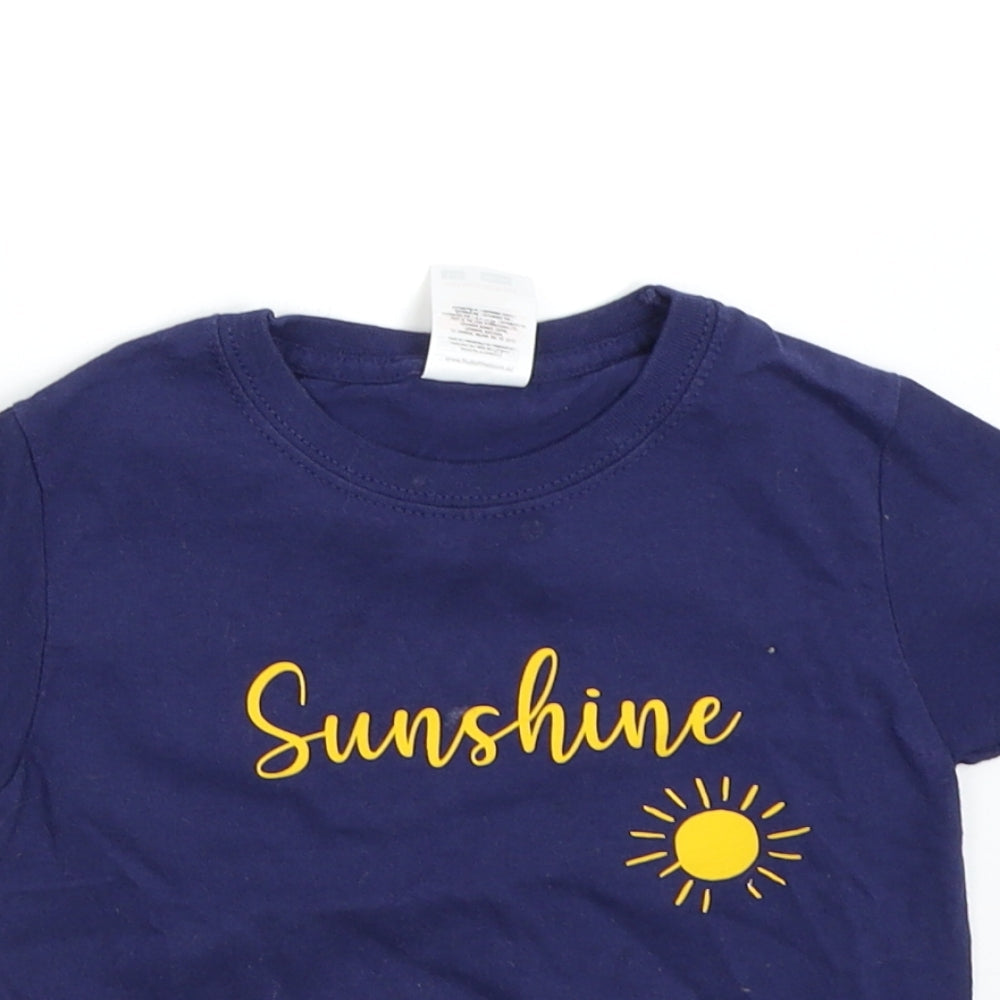 Fruit of the Loom Baby Blue   Basic T-Shirt Size 12-18 Months  - Sunshine