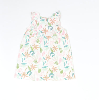 So Cute Baby Multicoloured Floral  T-Shirt Dress  Size 9-12 Months
