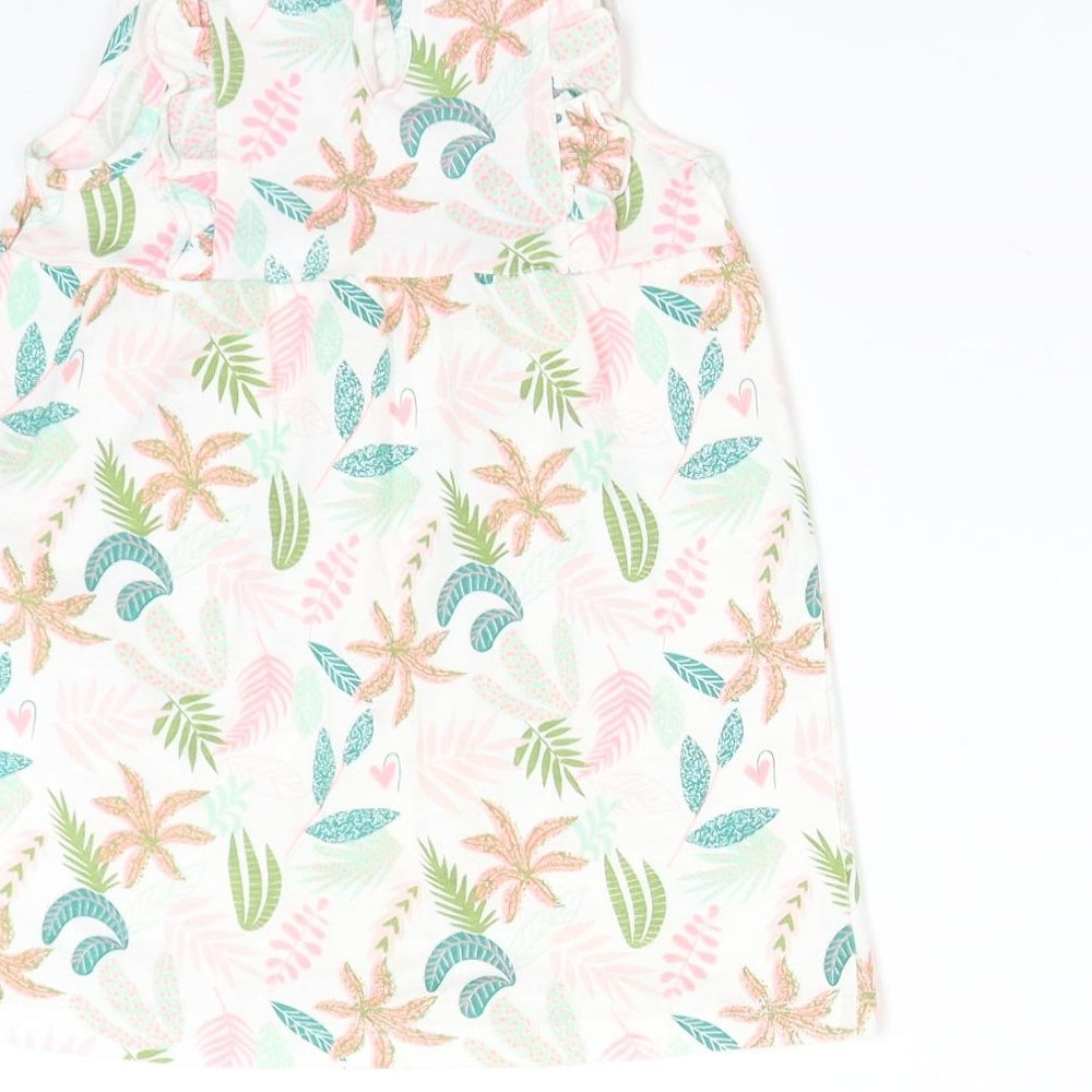 So Cute Baby Multicoloured Floral  T-Shirt Dress  Size 9-12 Months