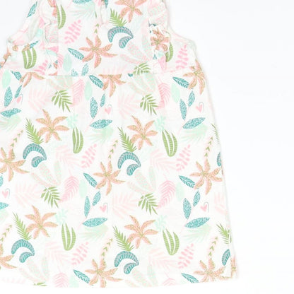 So Cute Baby Multicoloured Floral  T-Shirt Dress  Size 9-12 Months