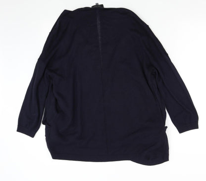 Womens UK Size 16 M&S Blue Pullover Jumper