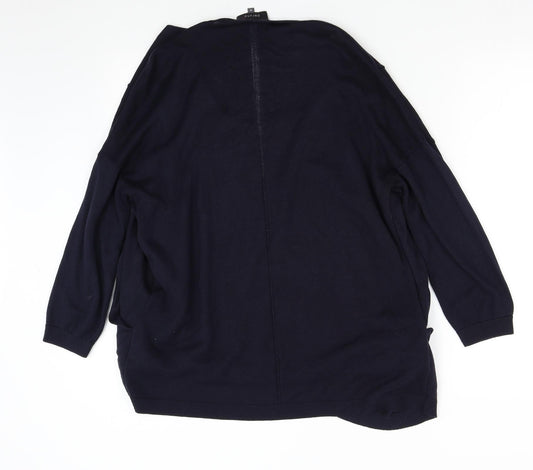 Womens UK Size 16 M&S Blue Pullover Jumper