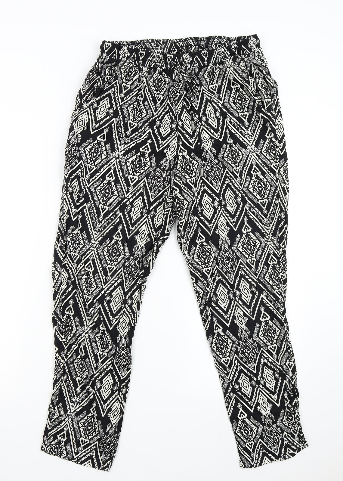 Only Womens Multicoloured Geometric  Trousers  Size 10 L25 in