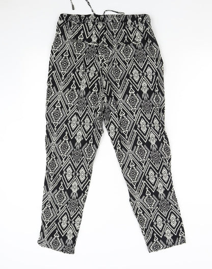 Only Womens Multicoloured Geometric  Trousers  Size 10 L25 in