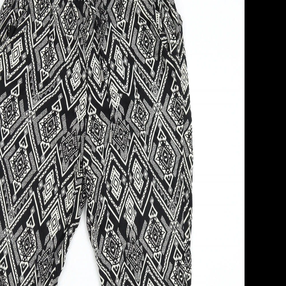 Only Womens Multicoloured Geometric  Trousers  Size 10 L25 in
