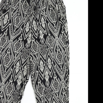 Only Womens Multicoloured Geometric  Trousers  Size 10 L25 in