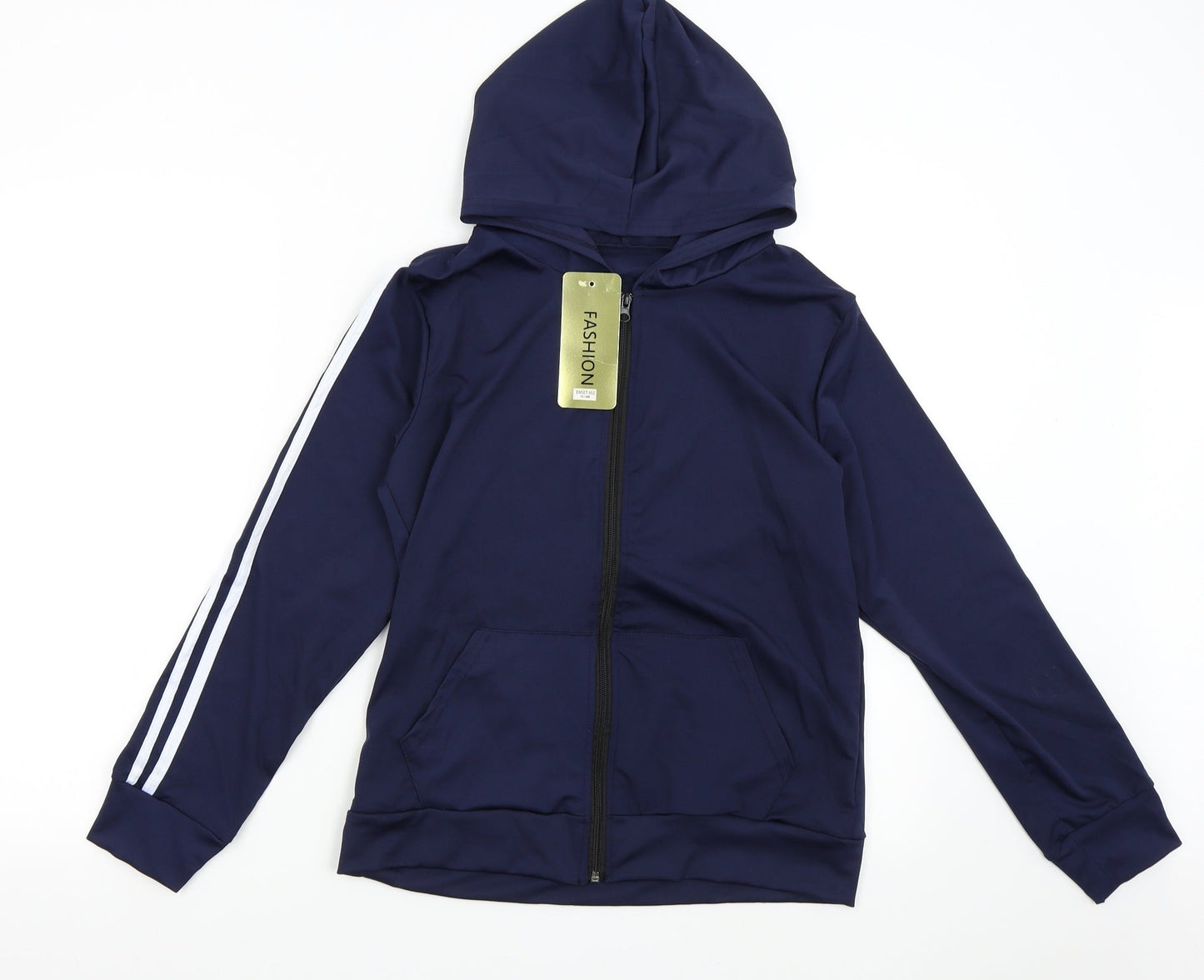 Fashion Womens Blue   Full Zip Hoodie Size S