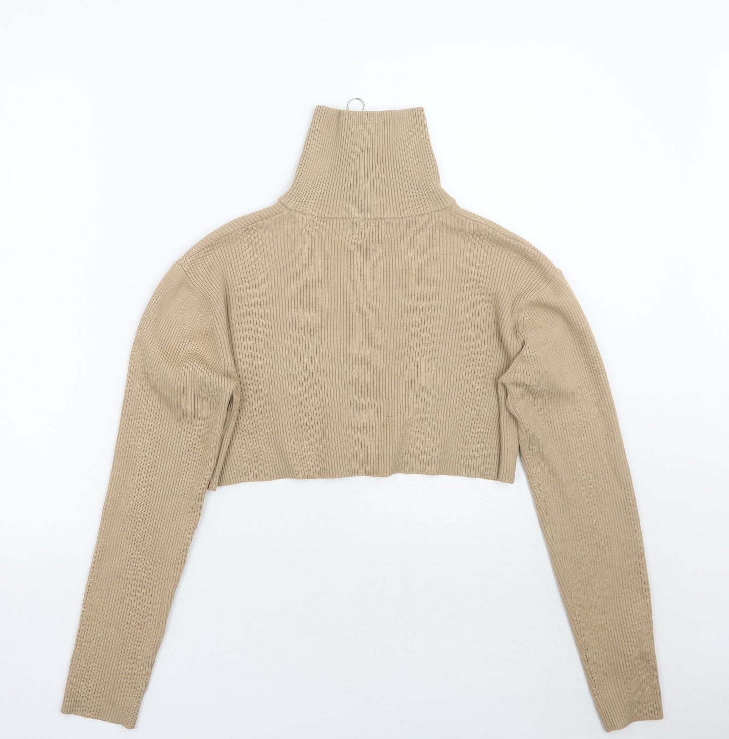 Womens UK Size S PRETTYLITTLETHING Beige Pullover Jumper
