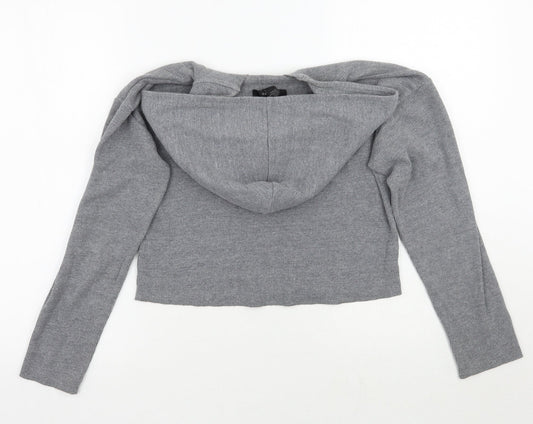 Womens UK Size S Forever21 Grey Pullover Hoodie