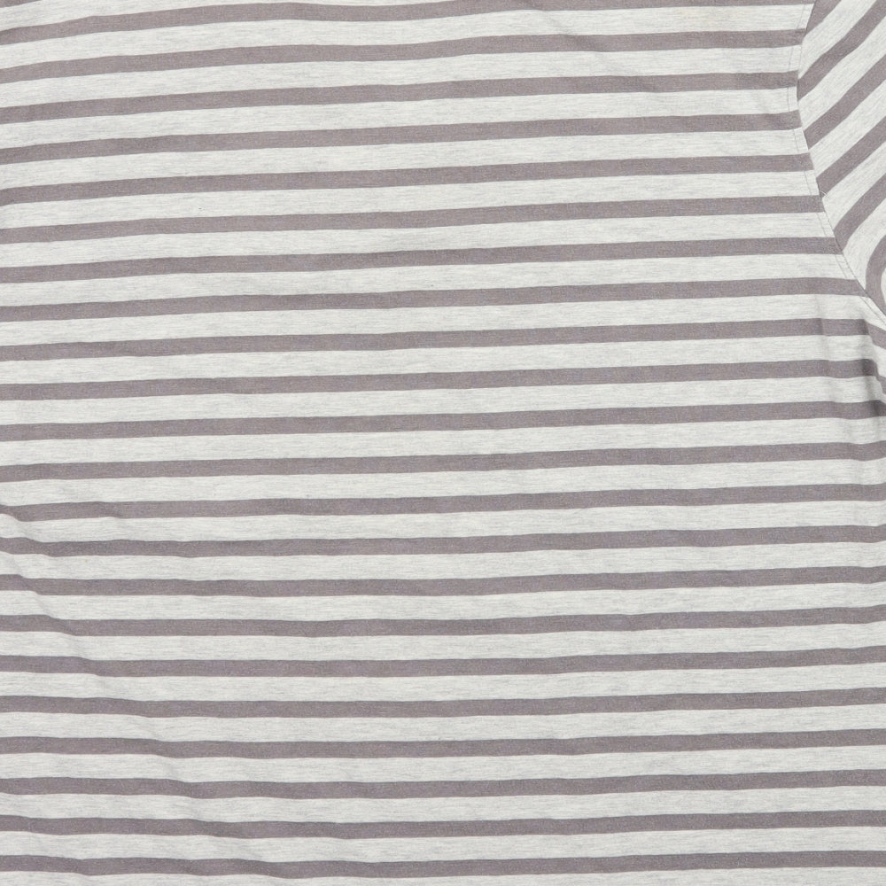 Cedar Wood State Mens Grey Striped   Polo Size XL