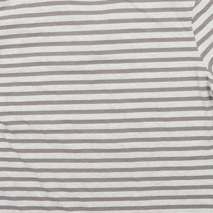 Cedar Wood State Mens Grey Striped   Polo Size XL