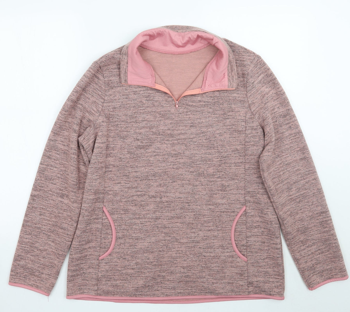 Womens UK Size L Preworn Pink Pullover Jumper
