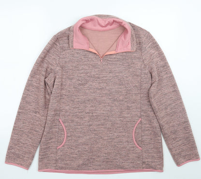 Womens UK Size L Preworn Pink Pullover Jumper