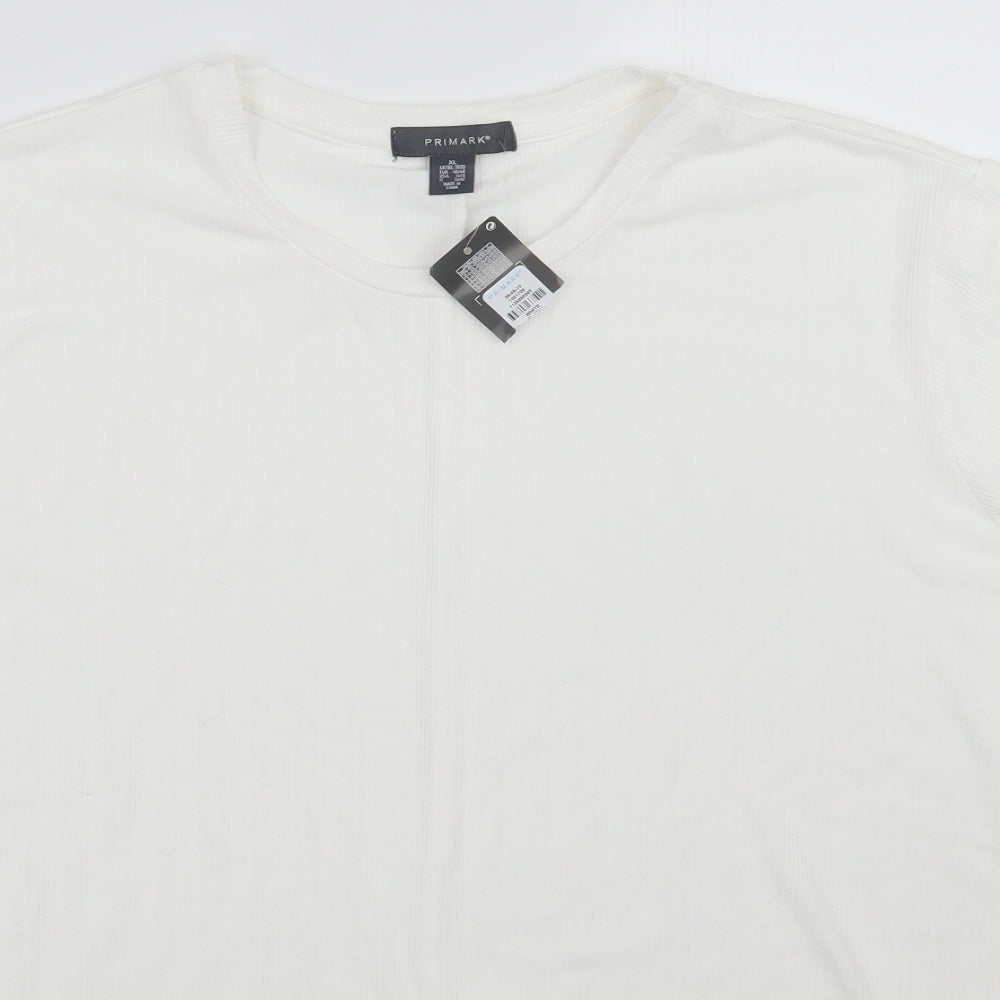 Primark Womens White   Basic T-Shirt Size XL