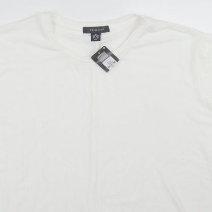 Primark Womens White   Basic T-Shirt Size XL