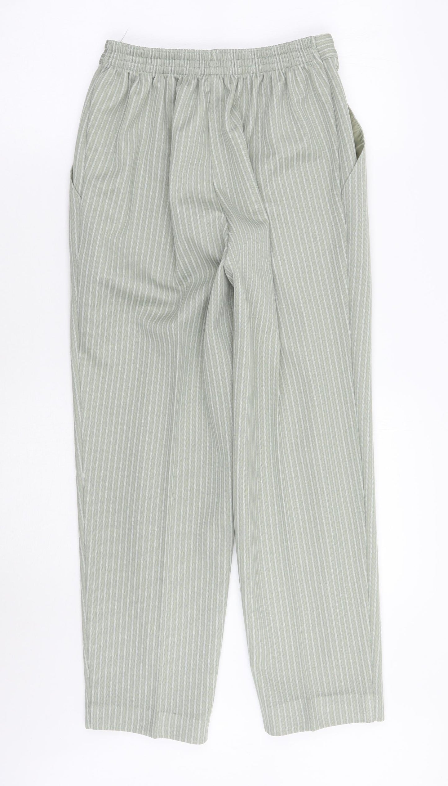 Womens UK Size 12 Marks and Spencer Regular Fit  Green Trousers