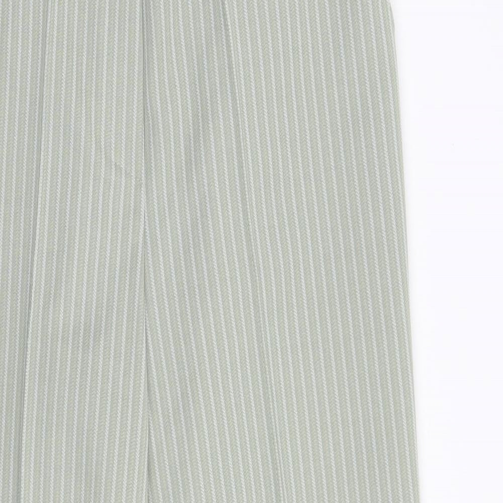 Womens UK Size 12 Marks and Spencer Regular Fit  Green Trousers